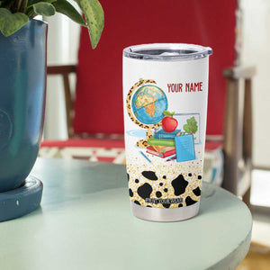 Teachers Change The World One Child At A Time Tumbler Cup Personalized TS04 Print Your Wear