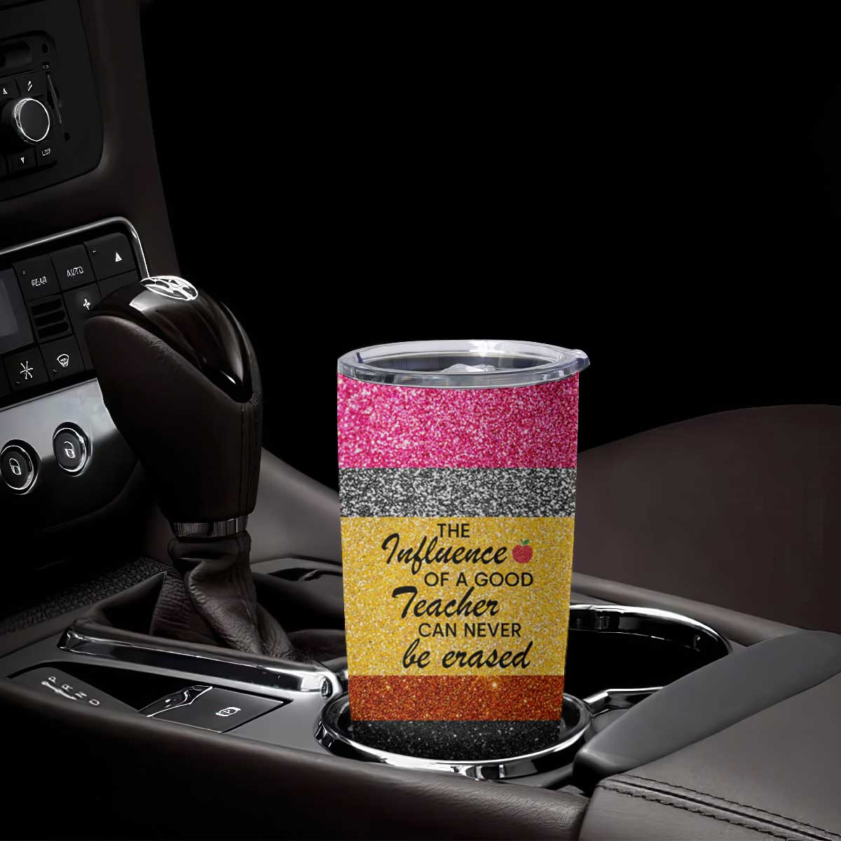 Apple Teacher Personalized Tumbler Cup TS04 Print Your Wear