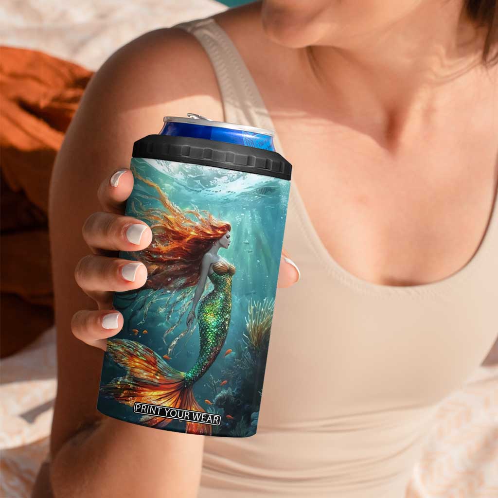 Mermaid Ocean 4 in 1 Can Cooler Tumbler Personalized TS04 Print Your Wear