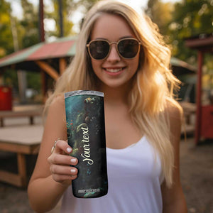 Mermaid Ocean Skinny Tumbler Personalized TS04 Print Your Wear