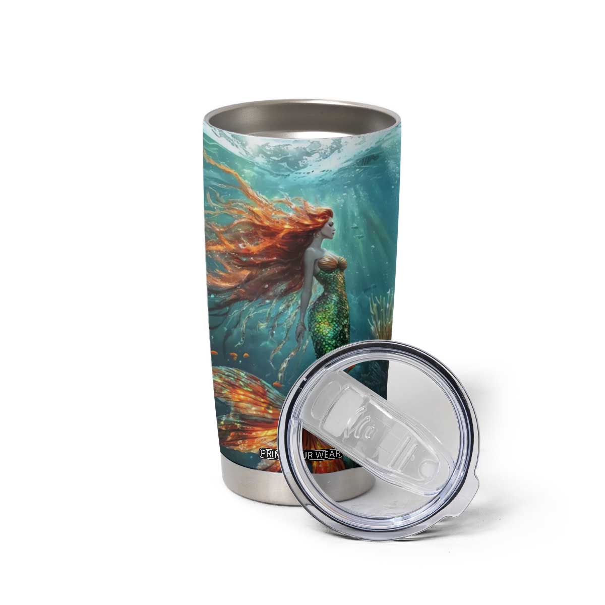 Mermaid Ocean Tumbler Cup Personalized TS04 Print Your Wear