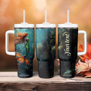 Mermaid Ocean Tumbler With Handle Personalized TS04 Print Your Wear