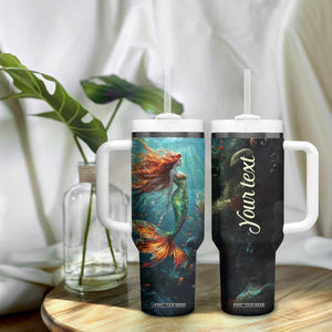 Mermaid Ocean Tumbler With Handle Personalized TS04 Print Your Wear