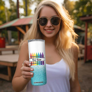Teacher Skinny Tumbler Personalized TS04 Print Your Wear