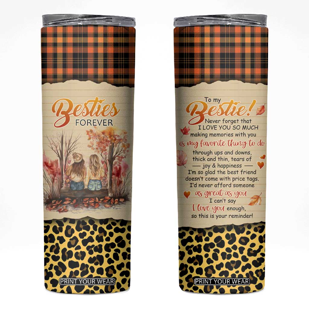 Bestie Forever Skinny Tumbler TS04 Multicolor Print Your Wear