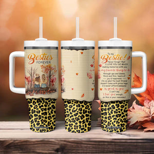 Bestie Forever Tumbler With Handle TS04 Print Your Wear