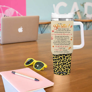 Bestie Forever Tumbler With Handle TS04 Print Your Wear