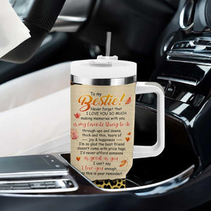 Bestie Forever Tumbler With Handle TS04 Print Your Wear
