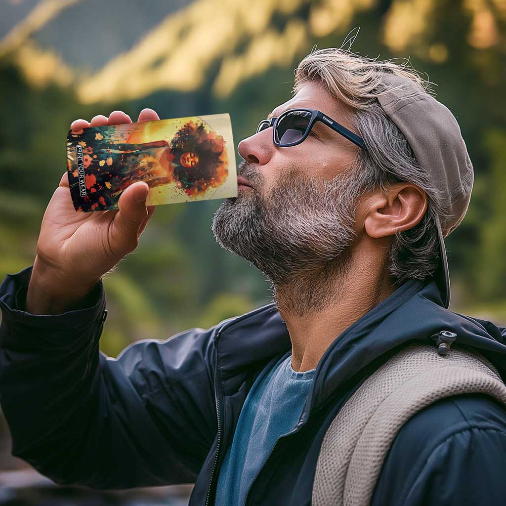 Black Women In Flower Field - Sun Set Watercolor Style Personalized 4 in 1 Can Cooler Tumbler TS04 Print Your Wear