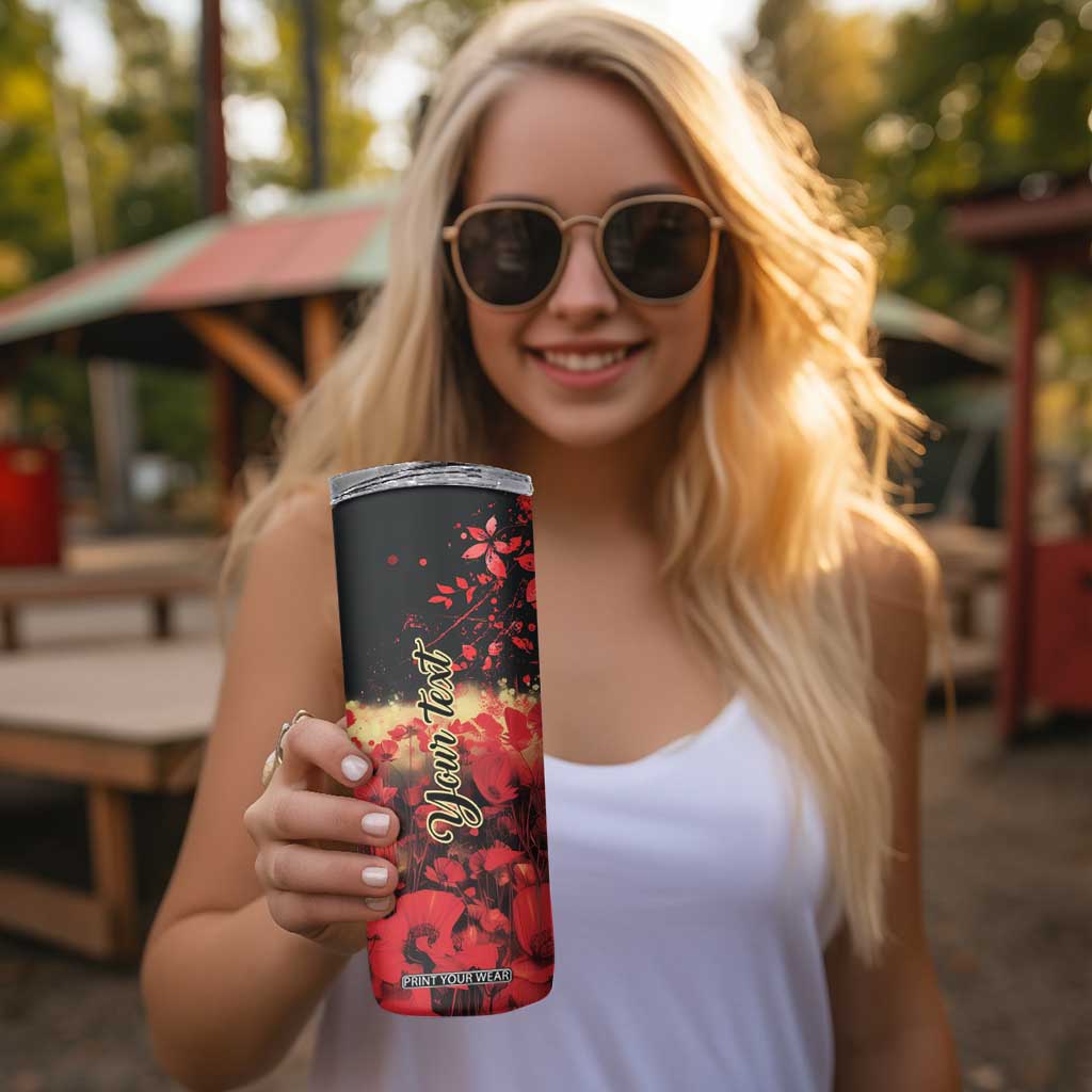 Vintage Black Woman Floral Personalized Skinny Tumbler TS04 Print Your Wear