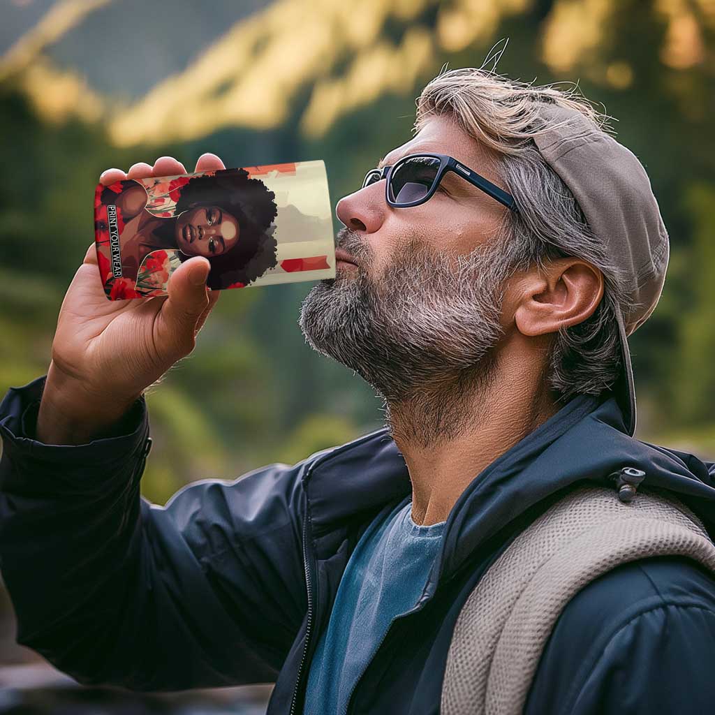 Black Woman Retro Personalized 4 in 1 Can Cooler Tumbler TS04 Print Your Wear