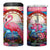 Flamingo Mosaic Tropical Garden 4 in 1 Can Cooler Tumbler Personalized TS04 One Size: 16 oz Multicolor Print Your Wear