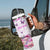 Butterfly Flowers Tumbler With Handle Personalized TS04 Print Your Wear
