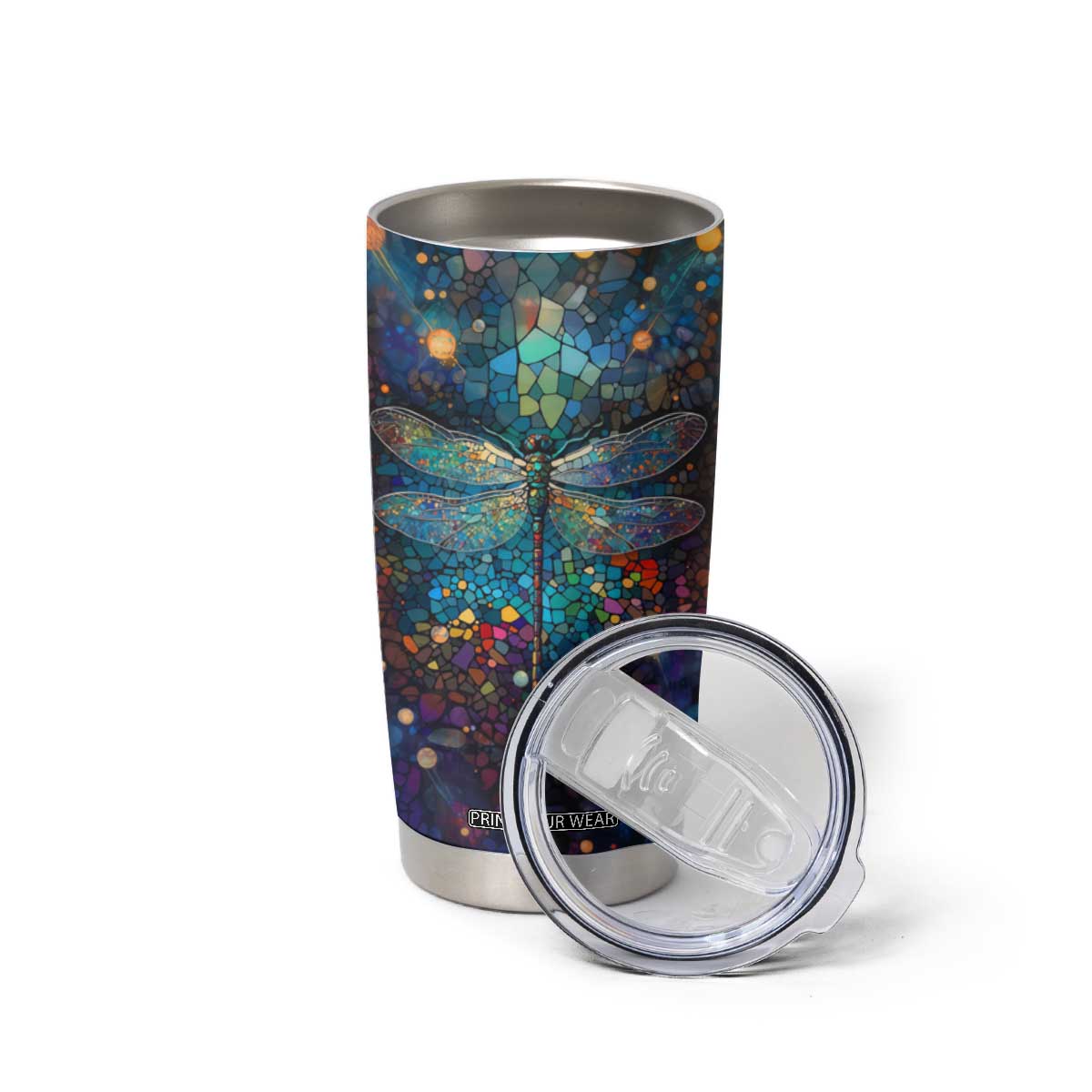 Dragonfly Colorful Tumbler Cup Personalized TS04 Print Your Wear