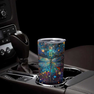Dragonfly Colorful Tumbler Cup Personalized TS04 Print Your Wear