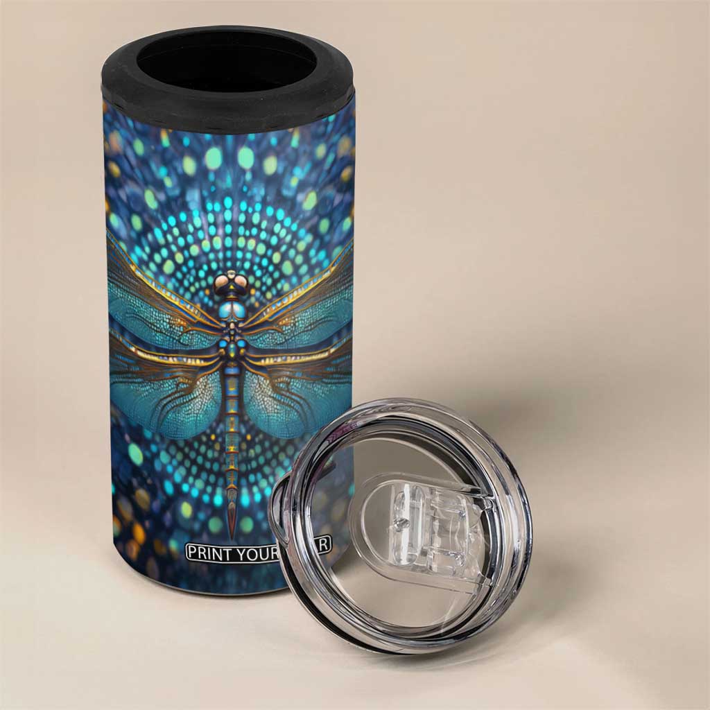 Dragonfly Lover 4 in 1 Can Cooler Tumbler Personalized TS04 Print Your Wear