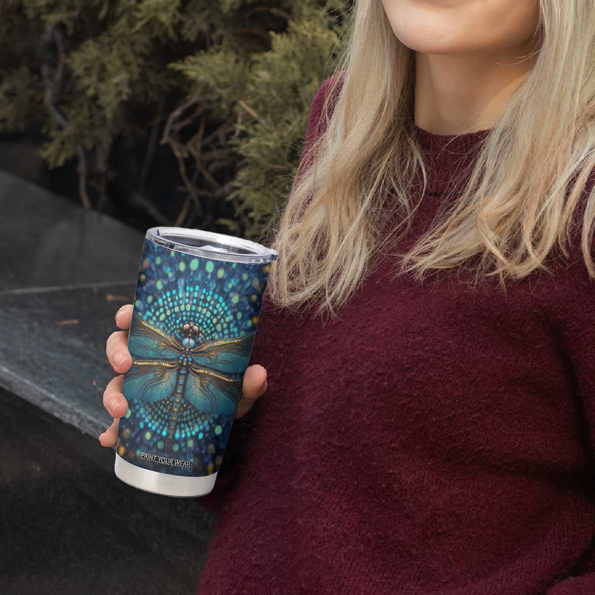 Dragonfly Lover Tumbler Cup Personalized TS04 Print Your Wear