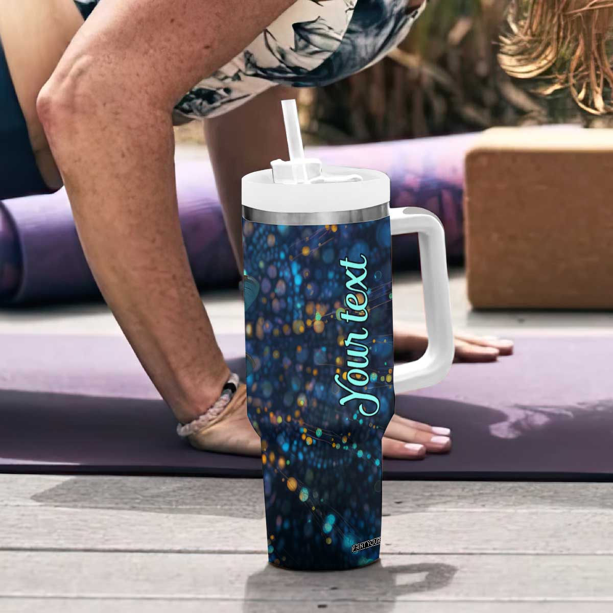 Dragonfly Lover Tumbler With Handle Personalized TS04 Print Your Wear