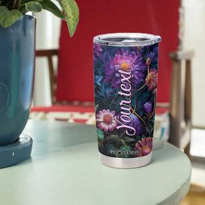Dragonfly Lapis Lazuli Crystal Mosaic Tumbler Cup Personalized TS04 Print Your Wear