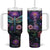 Dragonfly Lapis Lazuli Crystal Mosaic Tumbler With Handle Personalized TS04 One Size: 40 oz Multicolor Print Your Wear