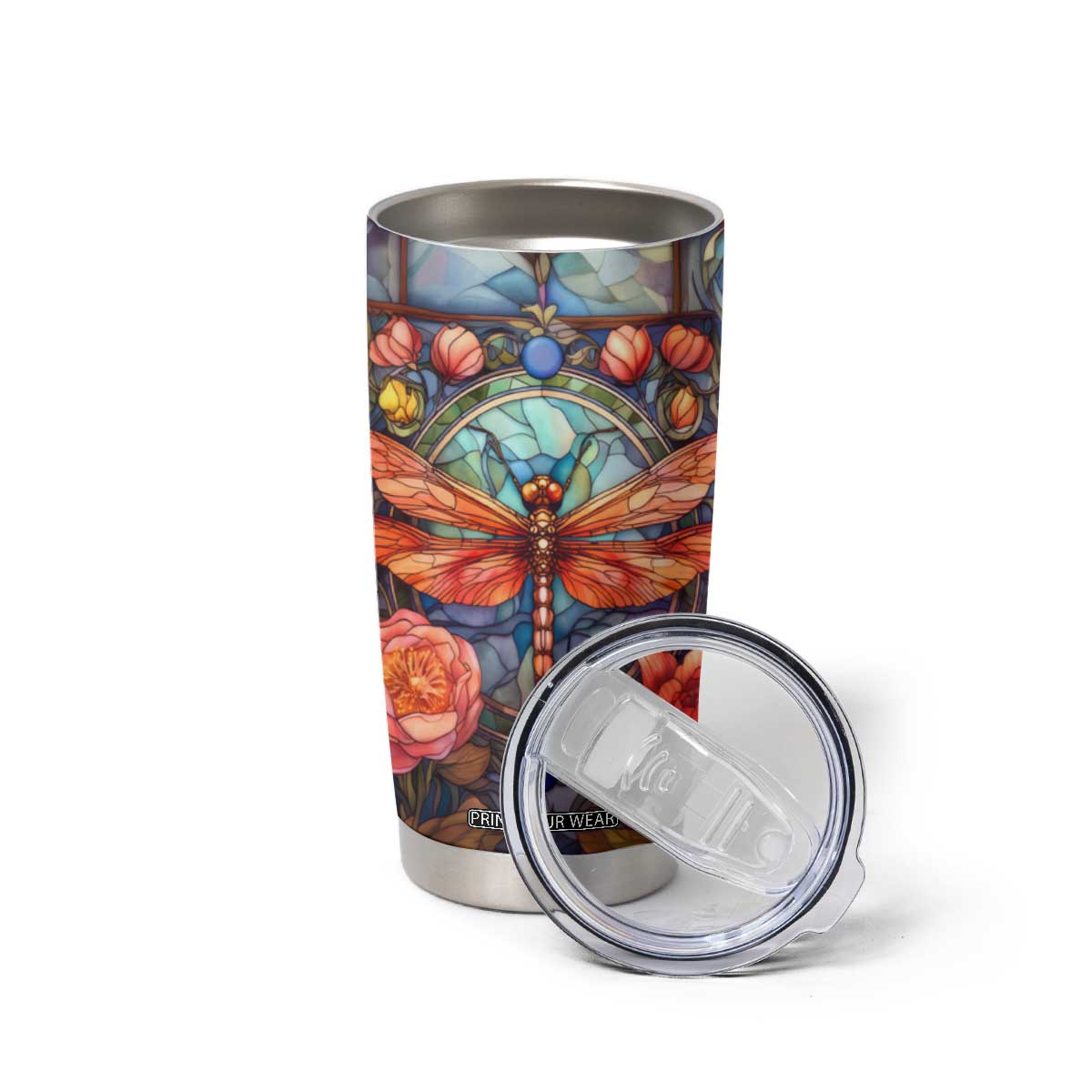 Dragonfly Hyacinth Crystal Mosaic Tumbler Cup Personalized TS04 Print Your Wear