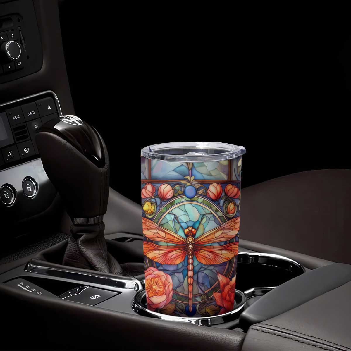 Dragonfly Hyacinth Crystal Mosaic Tumbler Cup Personalized TS04 Print Your Wear