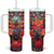 Dragonfly Hyacinth Crystal Mosaic Tumbler With Handle Personalized TS04 One Size: 40 oz Multicolor Print Your Wear