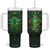 Dragonfly Emerald Crystal Mosaic Tumbler With Handle Personalized TS04 One Size: 40 oz Multicolor Print Your Wear