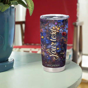 Dragonfly Crystal Tumbler Cup Personalized TS04 Print Your Wear