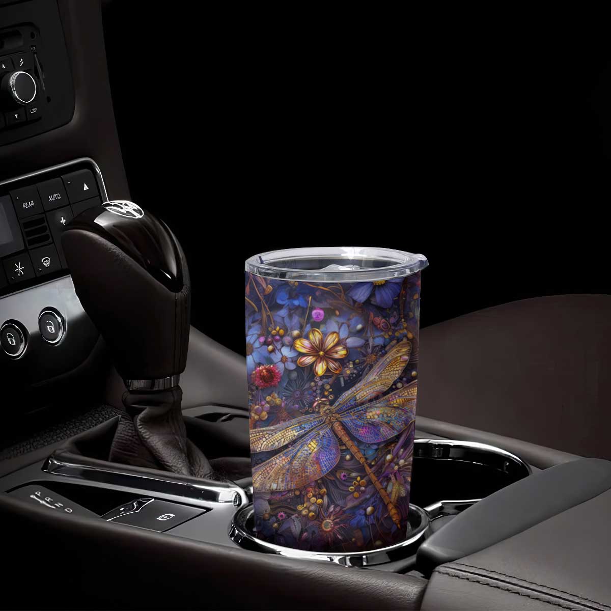 Dragonfly Crystal Tumbler Cup Personalized TS04 Print Your Wear