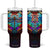 Dragonfly Colorful Crystal Mosaic Tumbler With Handle Personalized TS04 One Size: 40 oz Multicolor Print Your Wear