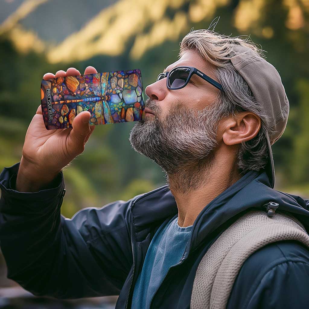 Dragonfly Abstract Art 4 in 1 Can Cooler Tumbler Personalized TS04 Print Your Wear