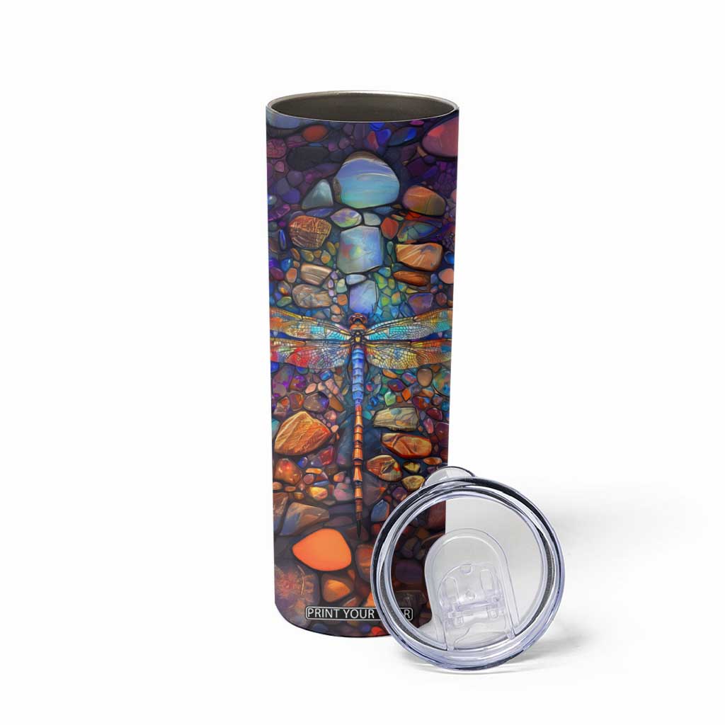 Dragonfly Abstract Art Skinny Tumbler Personalized TS04 Print Your Wear
