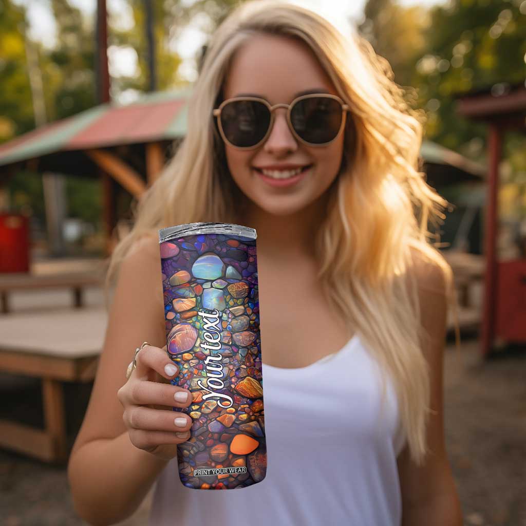 Dragonfly Abstract Art Skinny Tumbler Personalized TS04 Print Your Wear