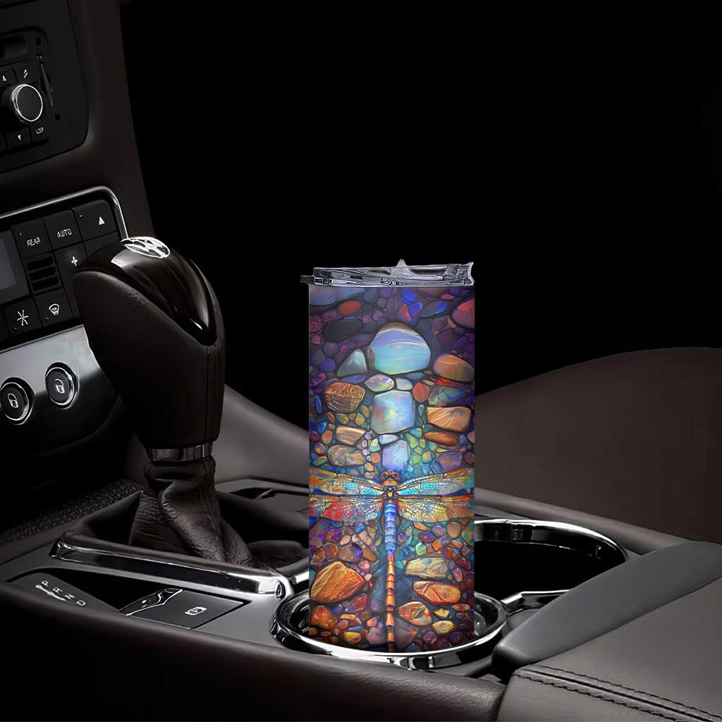 Dragonfly Abstract Art Skinny Tumbler Personalized TS04 Print Your Wear