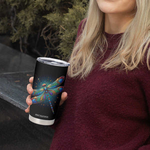 Colorful Dragonfly Crystal Tumbler Cup Personalized TS04 Print Your Wear