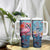 Flamingo Leather Carving Tumbler With Handle Personalized TS04 Print Your Wear