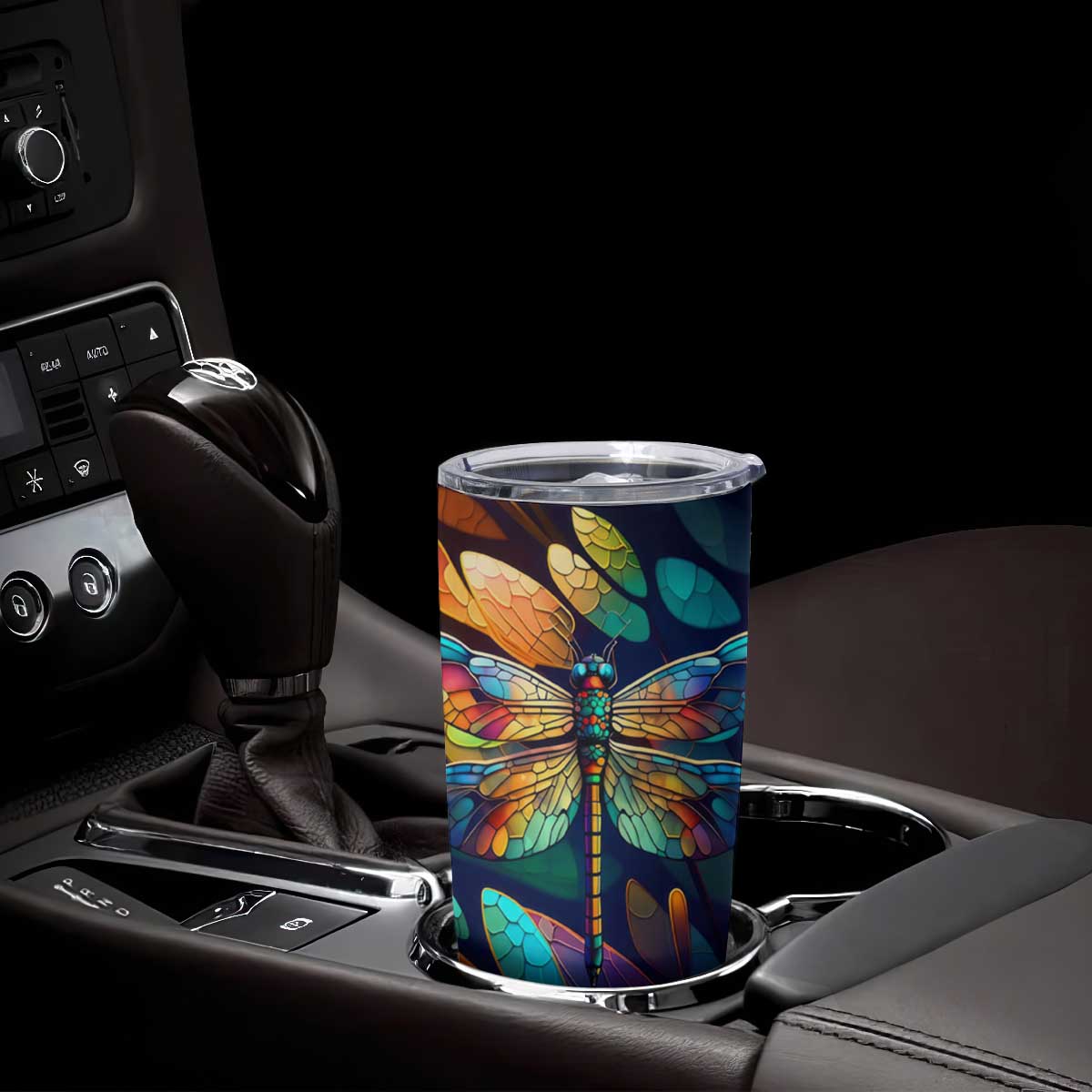Colorful Dragonfly Tumbler Cup Personalized TS04 Print Your Wear