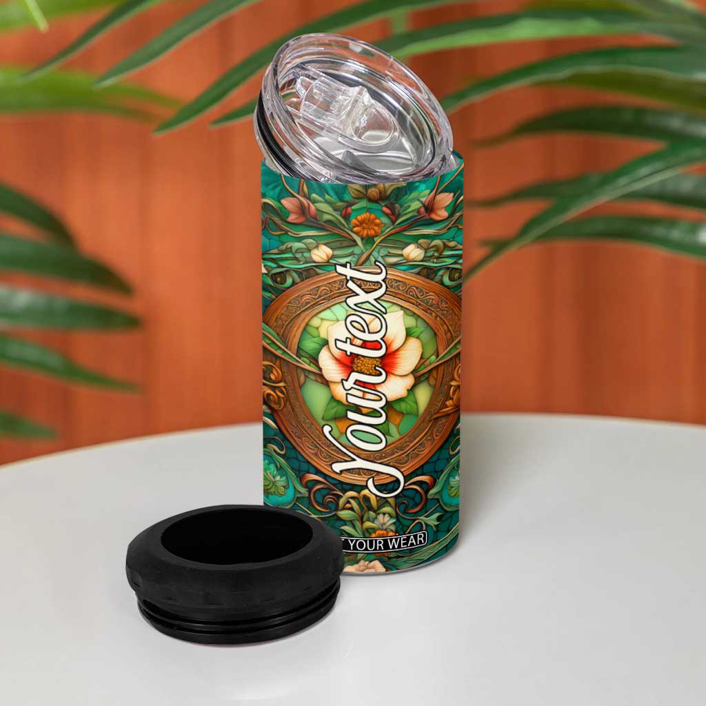 Dragonfly Chrysoprase Crystal Mosaic 4 in 1 Can Cooler Tumbler Personalized TS04 Print Your Wear
