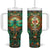 Dragonfly Chrysoprase Crystal Mosaic Tumbler With Handle Personalized TS04 One Size: 40 oz Multicolor Print Your Wear