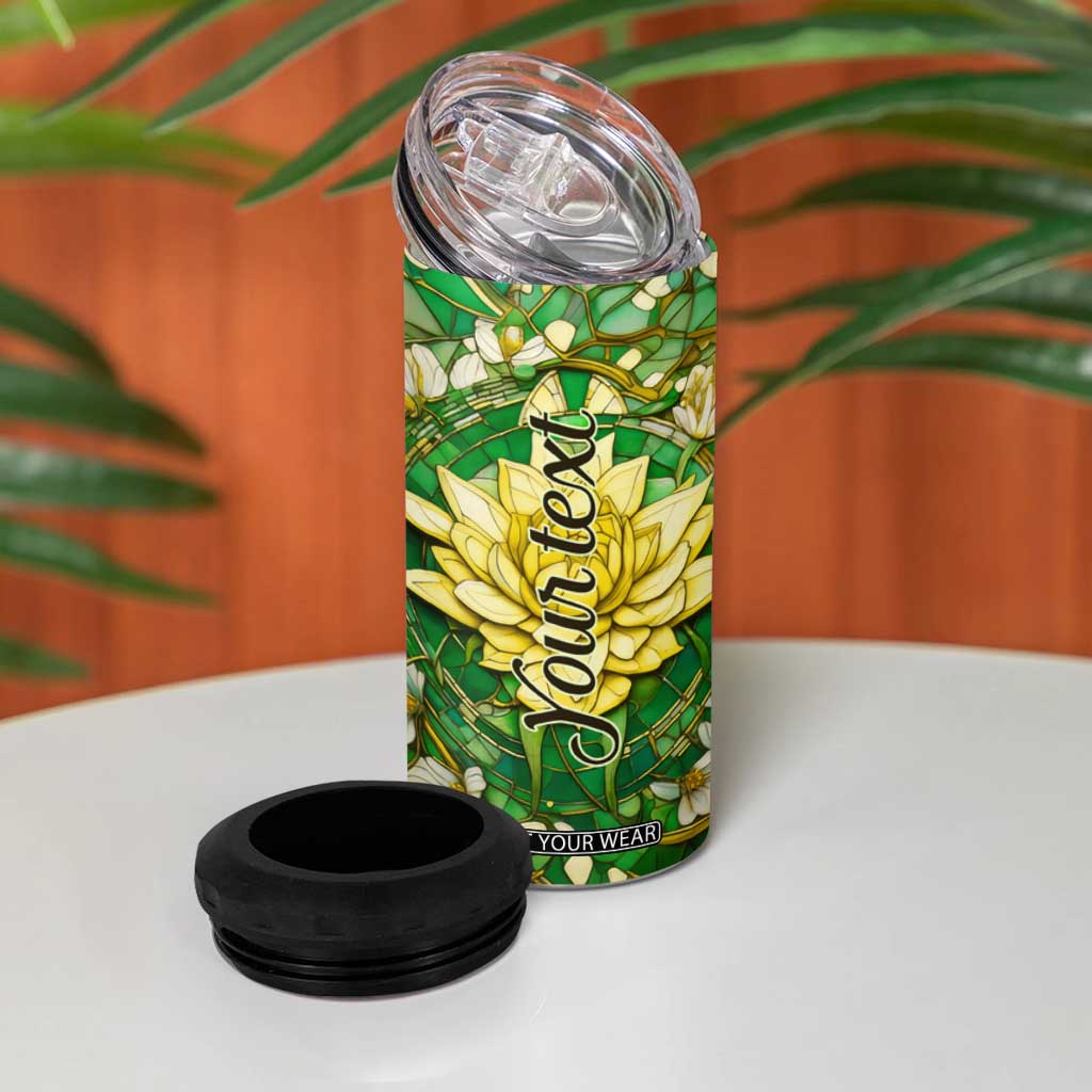 Dragonfly Chrysolite Crystal Mosaic 4 in 1 Can Cooler Tumbler Personalized TS04 Print Your Wear