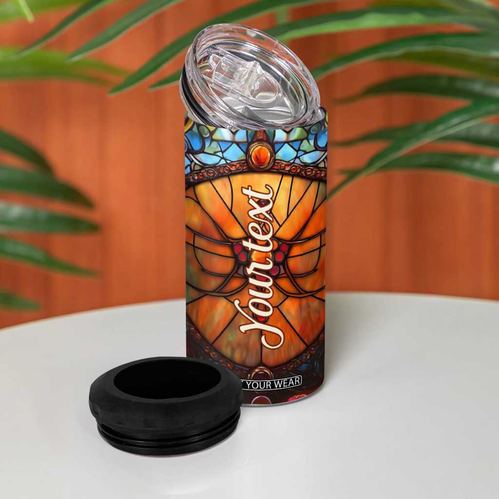 Dragonfly Carnelian Crystal Mosaic 4 in 1 Can Cooler Tumbler Personalized TS04 Print Your Wear