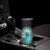 Dragonfly Aquamarine Crystal Mosaic Skinny Tumbler Personalized TS04 Print Your Wear