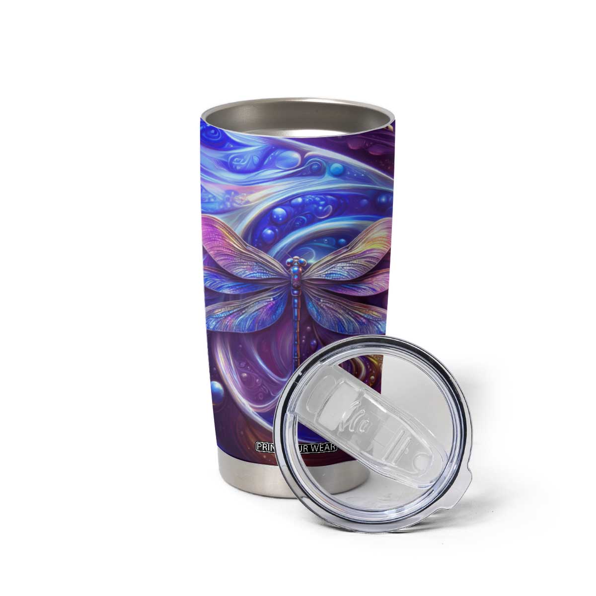 Dragonfly Amethyst Crystal Mosaic Tumbler Cup Personalized TS04 Print Your Wear