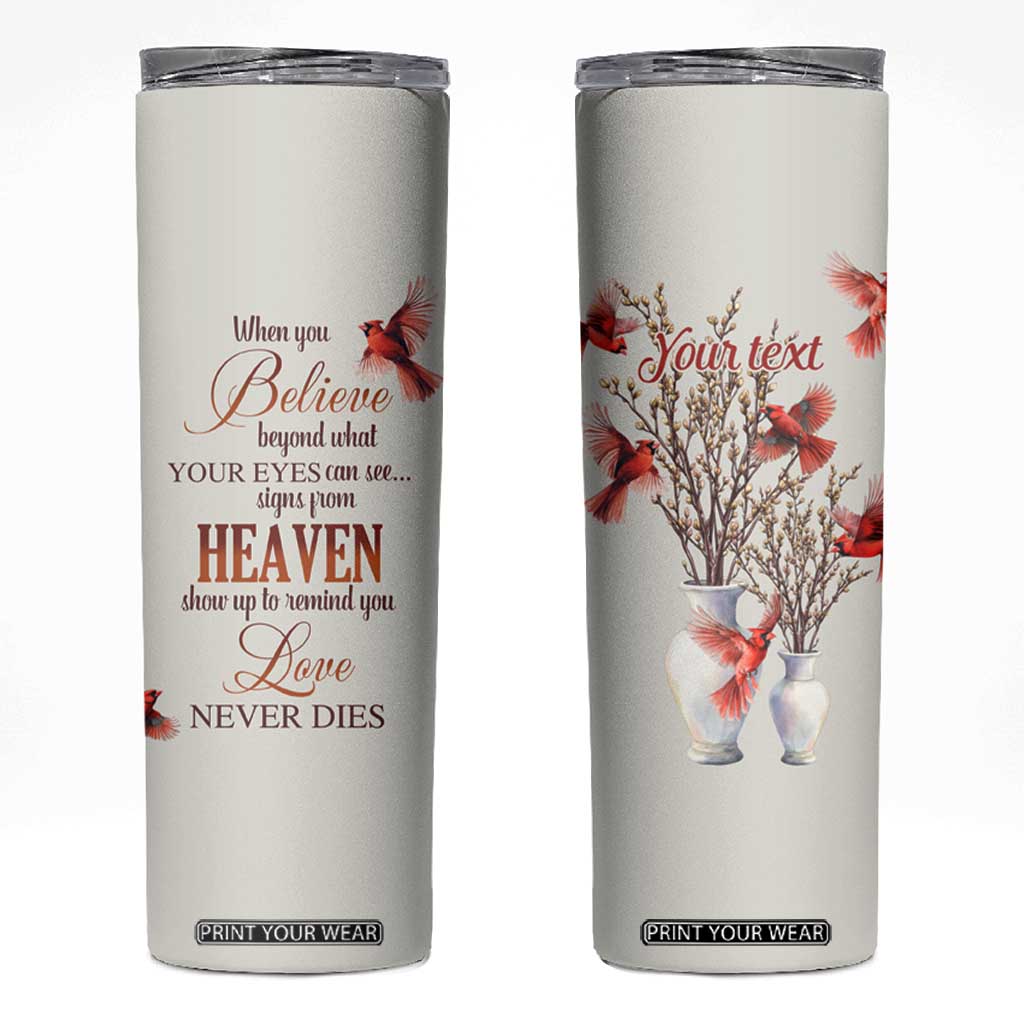 Cardinal Bird In Heaven Skinny Tumbler Personalized TS04 Multicolor Print Your Wear