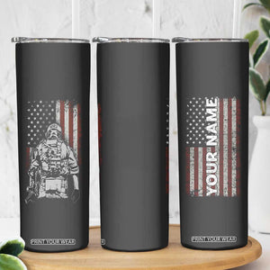 Veteran Proud Skinny Tumbler Personalized TS04 Print Your Wear