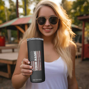 Veteran Proud Skinny Tumbler Personalized TS04 Print Your Wear