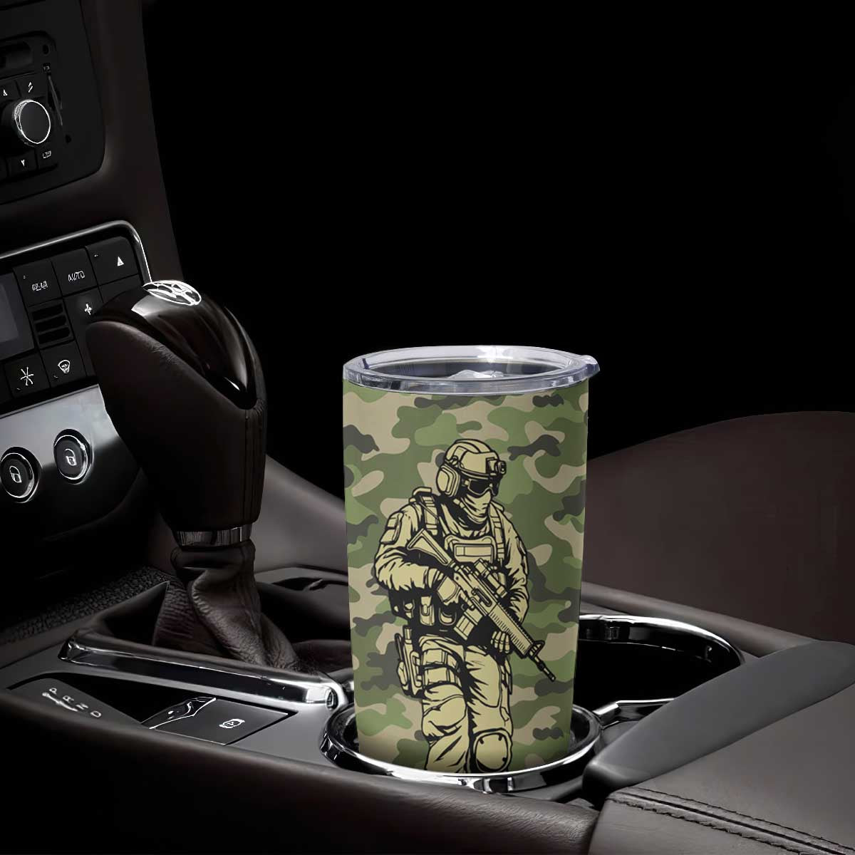 Veteran Camouflage Tumbler Cup Personalized TS04 Print Your Wear