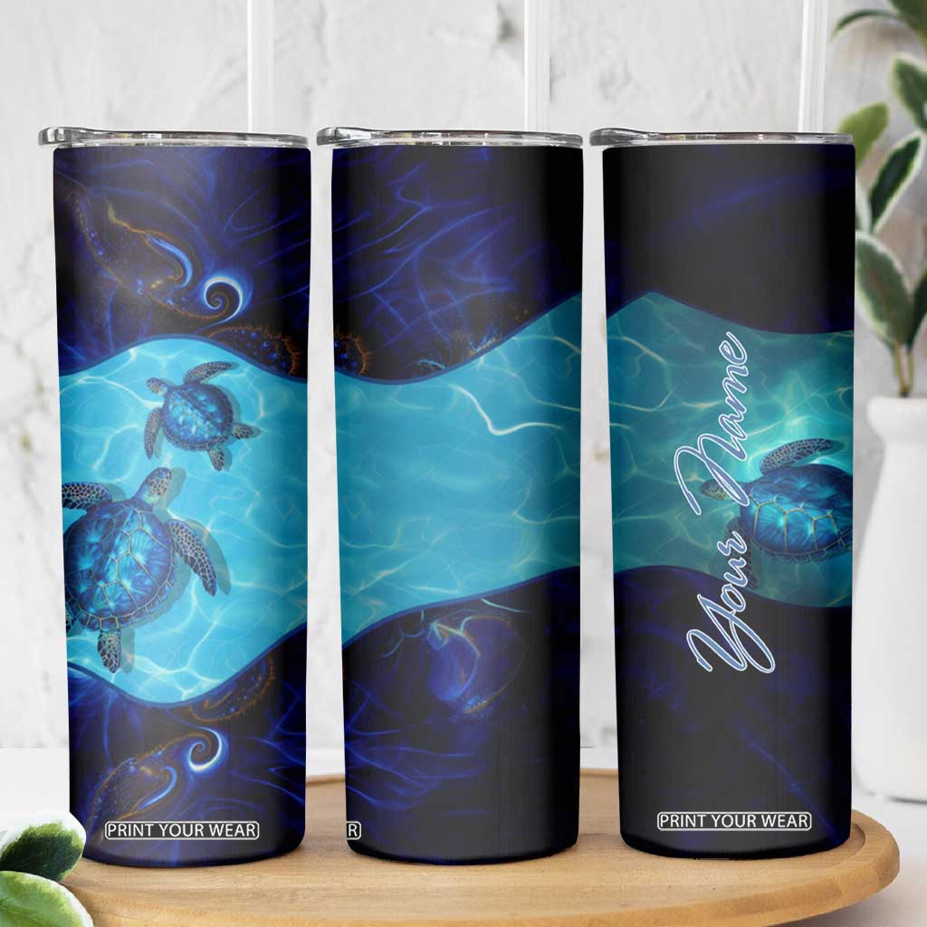 Sea Turtle Skinny Tumbler Personalized TS04 Print Your Wear