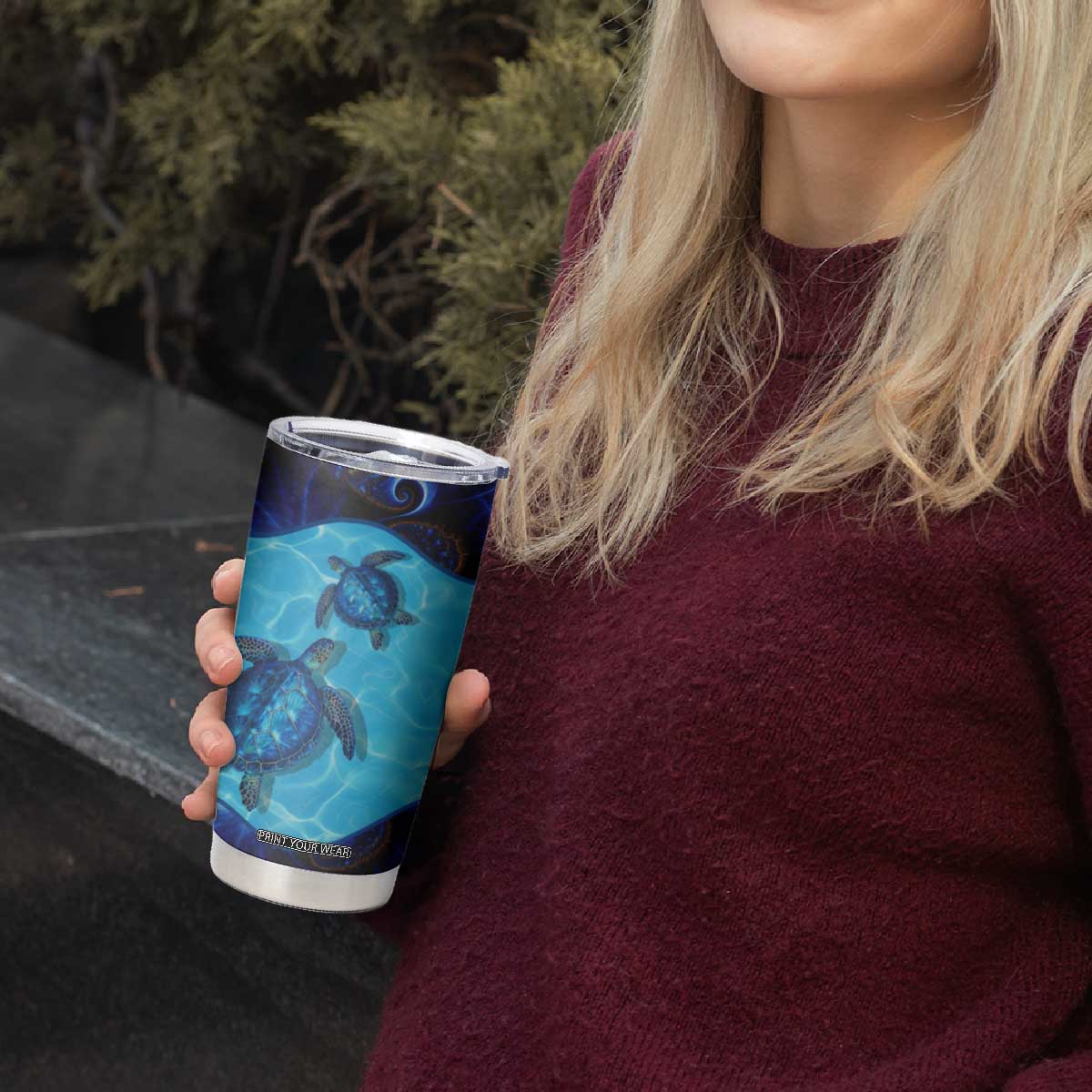 Sea Turtle Tumbler Cup Personalized TS04 Print Your Wear